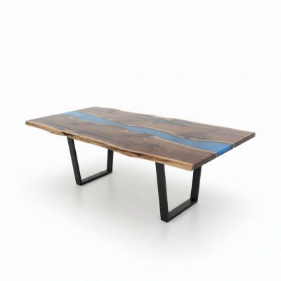 Dësch, Iessdësch, Dëscher, Epoxidharz, Epoxy, Echtholz, Massivt Design Miwwel 240x100.