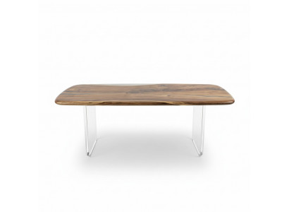 Couchtisch River Table Echt Holz Epoxyharz Flossdësch Dëscher Massiv