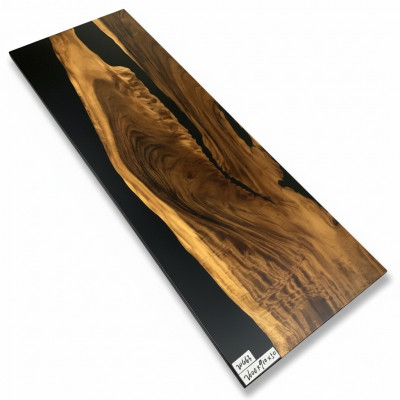 Epoxidharz Iessdësch River Table 260x90 Nei Richtegt Holz Dëscher Massiv