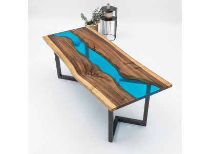 Niewentafel Epoxy Harz Desch Couchtisch Handgemaachten Couchtisch 120x60cm