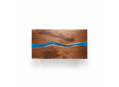 Iessdësch Design Dësch Modern Dëscher Mier Ozean Floss Miwwelen 220x90 Epoxy Harz