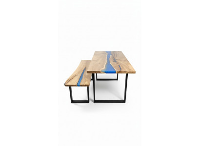 Design Dësch Bänk Iessdësch Kichendësch Wunnzëmmer Dëscher Massiv 2tlg nei Bänken