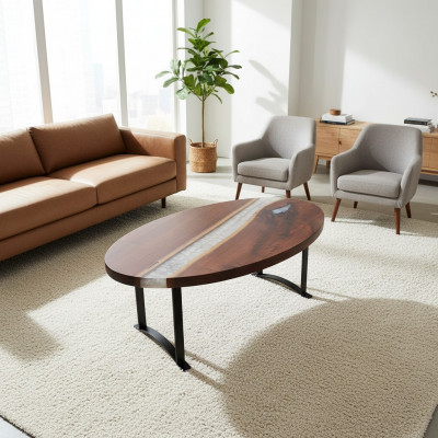 Konferenzdësch Versammlungsdëscher Design Dësch Epoxidharz Kichendësch