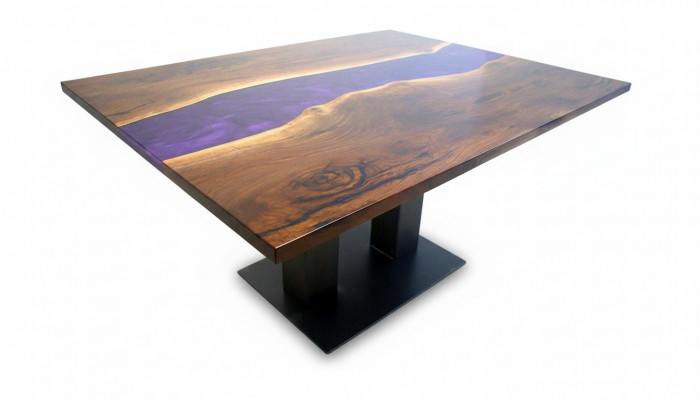 Dësch Epoxidharz Epoxy Resin Flësseg Echt Holz Präis 1qm Dëscher Moosaarbecht