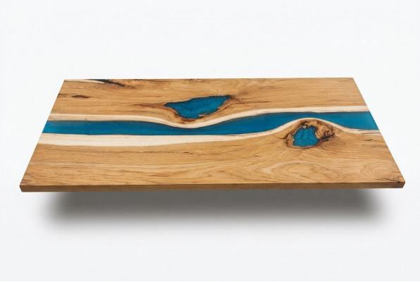 Luxus Iessdësch Ächert Holz Designer Massiv Dëscher Kichendësch