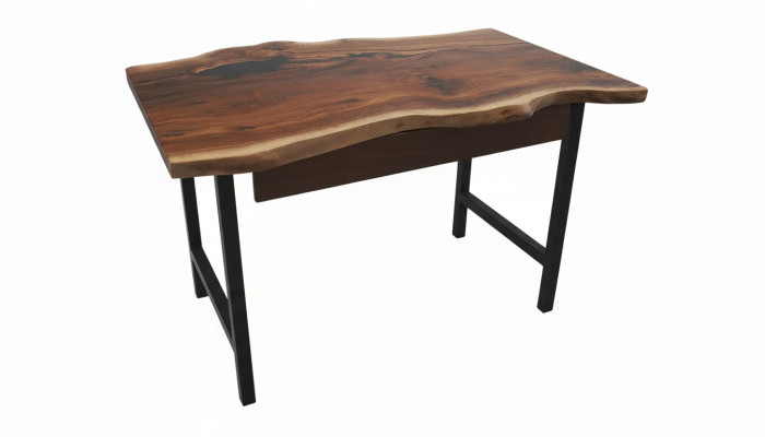 Designer Miwwel Schreifdësch 100*70cm Handgemaach Holz Dëscher Massiv