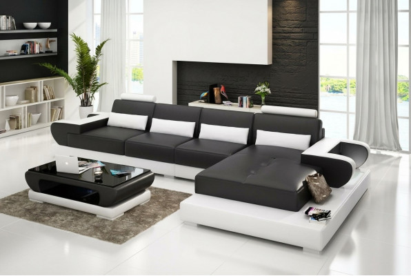 Canapé Liederkanapé Eckcouch Polstergarnitur Couch Eckgarnitur Wunnlandschaft Polster
