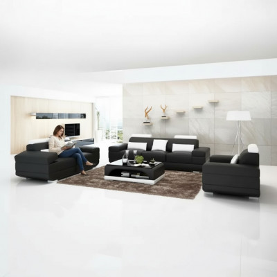Design Sofagarnitur Couch 321 Sëtzer Dësch Garnituren Lieder Set Grupp 4tlg