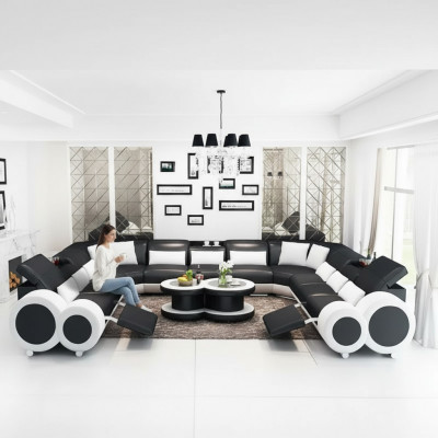 Eckcouch U-Form Modern Liederstullen Couchë Polstersofas Designersofa Garnitur