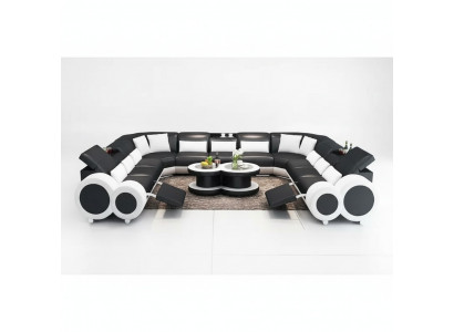 Eckcouch U-Form Modern Liederstullen Couchë Polstersofas Designersofa Garnitur