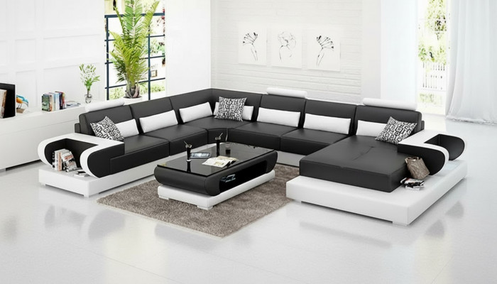 Eckgarnitur Ecksofa Sofa Couch Polster Sofae Nei Couchen Wunnlandschaft Designer
