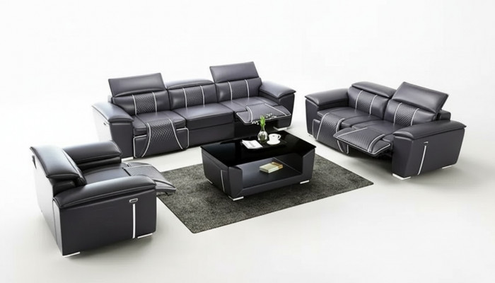 Sëtzgarnitur 321 Set Design Sofa Canapéen Polstersessel Couch Modernen Dësch Nei