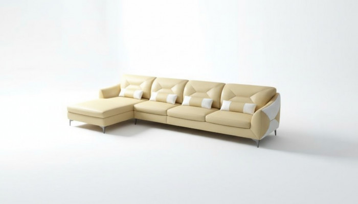 Ledercanapé Designer-C canapé Eckcanapé L-Form Modern Canapé Ledercanapé Eckcanapé Polster.
