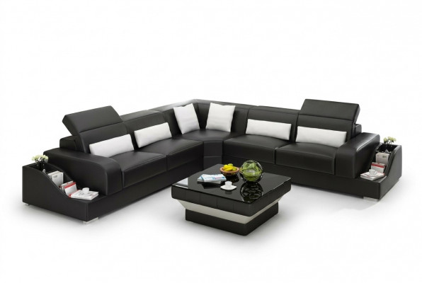 Ledercouch Design Wunnzëmmer Bëlleg Polstermöbel Sëtzgruppe Sofa Nei