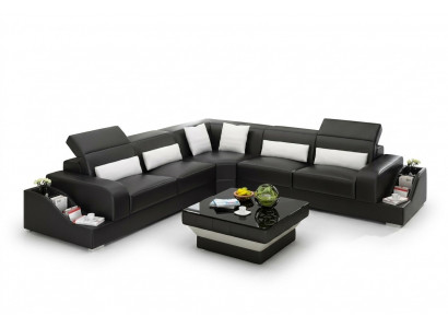 Ledercouch Design Wunnzëmmer Bëlleg Polstermöbel Sëtzgruppe Sofa Nei
