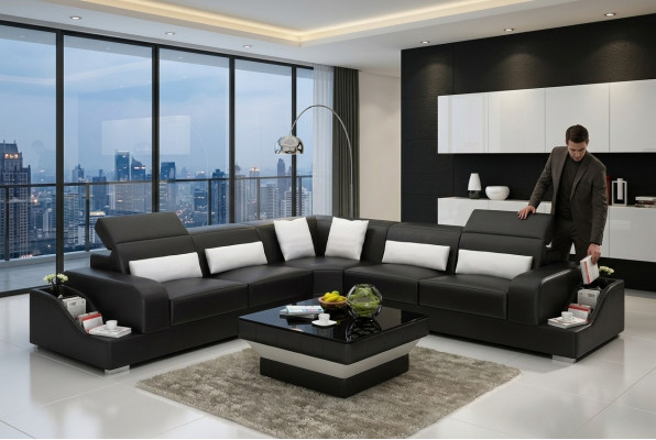 Liederdivan Eckcanapé Polstersëtzt Sofa Couch Wunngarnitur Polster Eckgarnitur