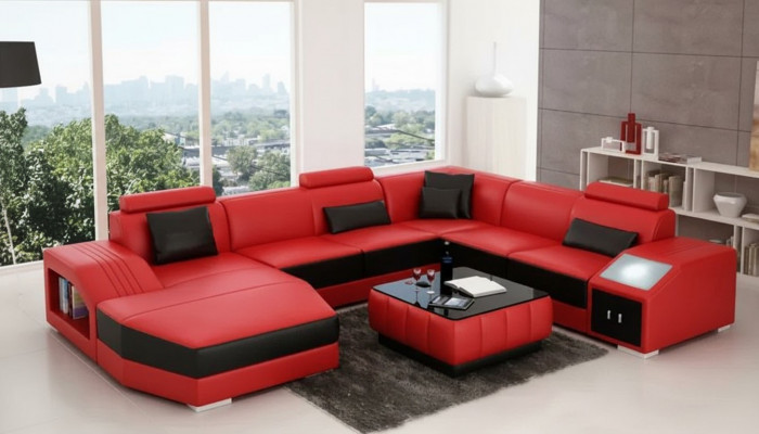 Liederdivan Designer Divan Ecke Sofa U-Form Modernen Divan Liederdivan Ecke Sofa Polster