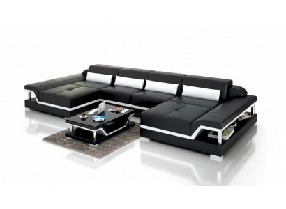 Design Sofakombinatioun aus Lieder, Canapéen, Ecke-Sofa, Polster-Sofaen, Lieder-Couch, Wunnzëmmer.