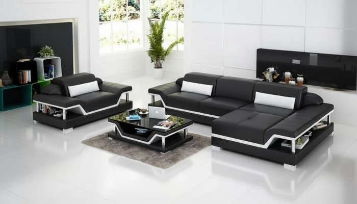 Ecksofa Wunnlandschaft Eckcouch Eckgarnitur Polstersofa L-Form Liederdivan Couch