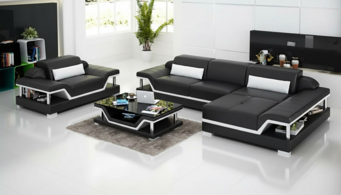 Ecksofa Wunnlandschaft Eckcouch Eckgarnitur Polstersofa L-Form Liederdivan Couch