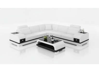 Design Lieder-Garnitur Couchen Eckcouch Sofa Polstersofas Liedercouch Wunnzëmmer