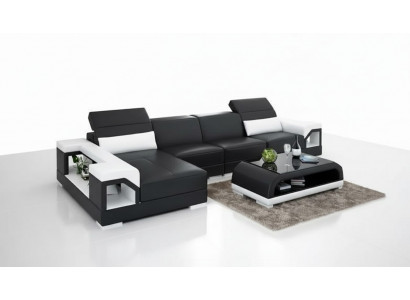 Design Couchen Eckcouch Ledergarnitur Sofa Polster Sofas Ledercouch Wunnzëmmer