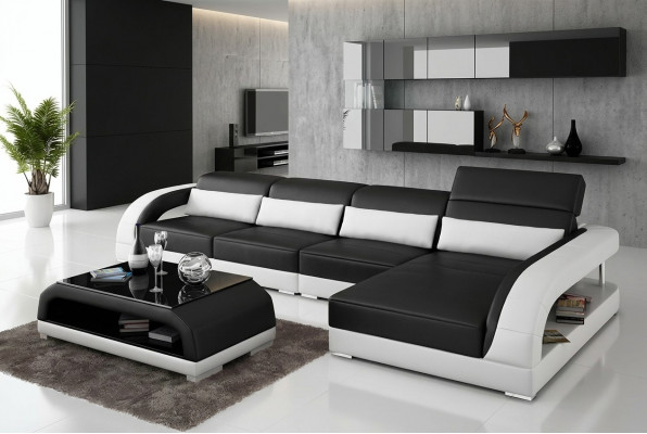 Liederpolster Design Ecksitzgrupp Eckcouch Canapé Sofa L-Form Wunnzëmmer