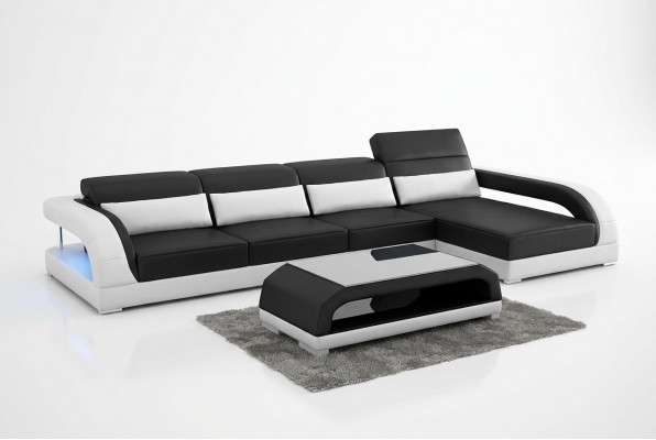 Liederpolster Design Ecksitzgrupp Eckcouch Canapé Sofa L-Form Wunnzëmmer