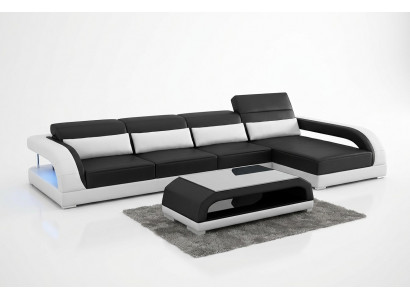 Liederpolster Design Ecksitzgrupp Eckcouch Canapé Sofa L-Form Wunnzëmmer