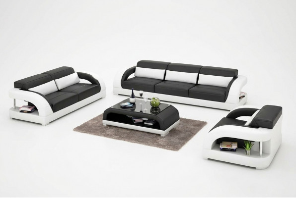 Wunnlandschaft Sofagarnitur 3+2+1 Sëtzer Designer-Sofa Lieder-Sofa Modern Sofa