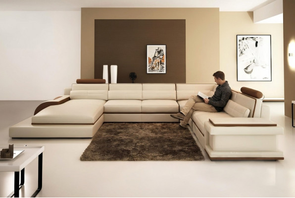 Moderne Wunnlandschaft Ecksofa Sofa Couch Polster Eckgarnitur 2stéckeg.