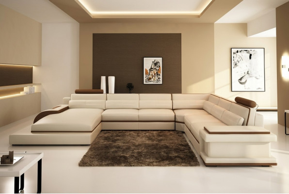 Moderne Wunnlandschaft Ecksofa Sofa Couch Polster Eckgarnitur 2stéckeg.