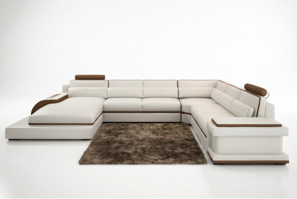 Moderne Wunnlandschaft Ecksofa Sofa Couch Polster Eckgarnitur 2stéckeg.