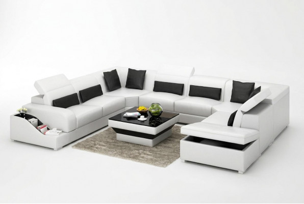 Luxus Wunnzëmmer Miwwelen Sofa Garnitur Design Couchen inkl.