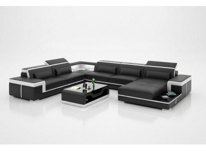 Eckssofadesign Modern Wunnzëmmer Miwwelen Eckcouch Liederpolster Canapé