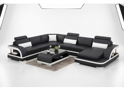Design Ecksofa Wunnzëmmer Dekoratioun Miwwelen Modern Eckcouch Liederpolster Canapé