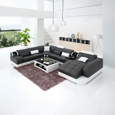 Wunnzëmmer Design Ecksofà Miwwelen Modern Eckcouch Liederpolster Couch