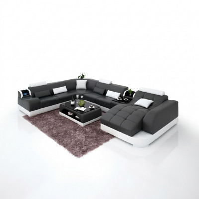 Wunnzëmmer Design Ecksofà Miwwelen Modern Eckcouch Liederpolster Couch