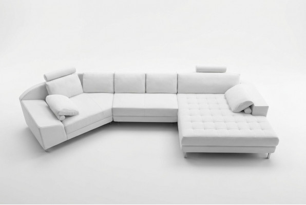 Eckcouch Liederkanapé Designkanapé Eckcouch U-Form Modern Polster Stuff Möbel