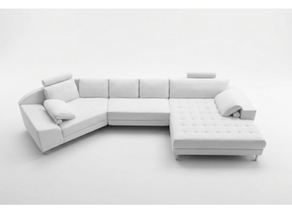 Eckcouch Liederkanapé Designkanapé Eckcouch U-Form Modern Polster Stuff Möbel