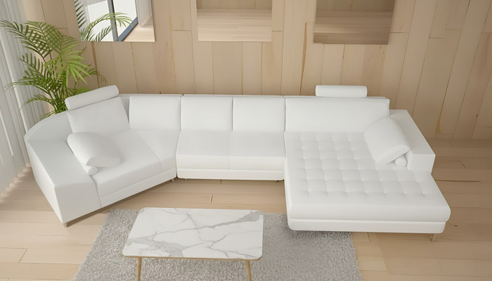 Modern Sofa Ecksitzgrupp U-Form Liederkanapé Ecksëtz Canapé Designer Sofa