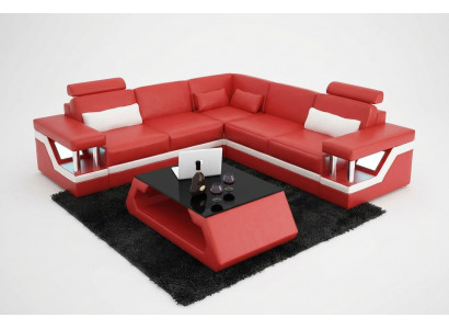 Eckcouch Design Ecksofa Wunnzëmmer Miwwelen Liederpolster Couch Sofa