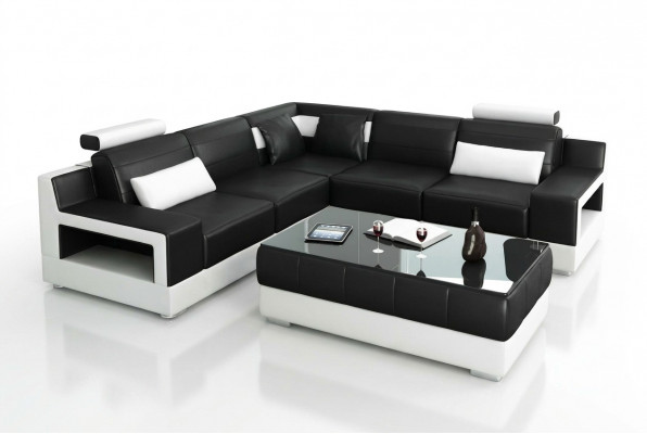 Wunnzëmmer Lieder XXL Canapé Landschaft Sofa modern Designer Eckpolster