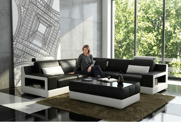 Canapé Liederkanapé Eckkanapé Polster Ecke Garnitur Polster Couch Garnitur Wunnlandschaft