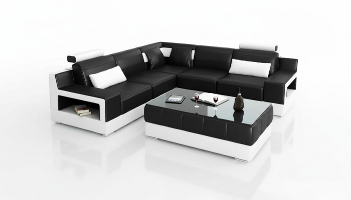 Canapé Liederkanapé Eckkanapé Polster Ecke Garnitur Polster Couch Garnitur Wunnlandschaft