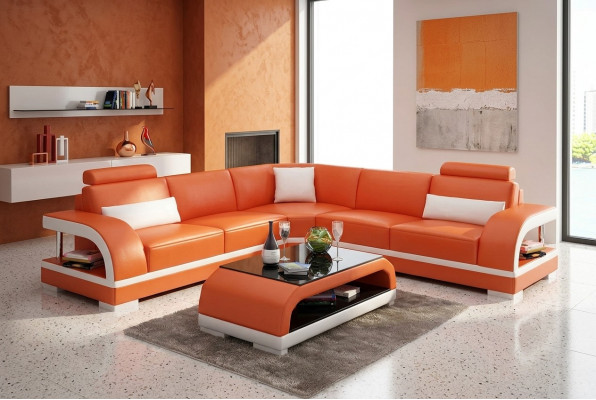 Wunnzëmmer Lieder XXL Canapé Sofa modern Designer Eckpolster Polster