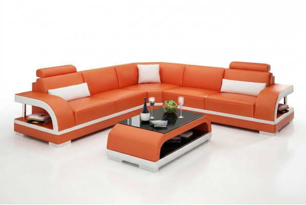 Wunnzëmmer Lieder XXL Canapé Sofa modern Designer Eckpolster Polster