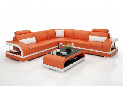 Wunnzëmmer Lieder XXL Canapé Sofa modern Designer Eckpolster Polster