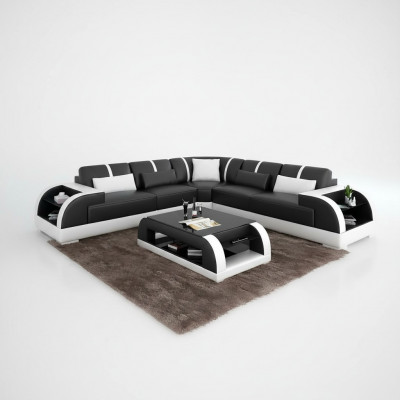 Design Modern Ecksofa Wunnzëmmer Miwwelen Eckcouch Liederpolster Canapé