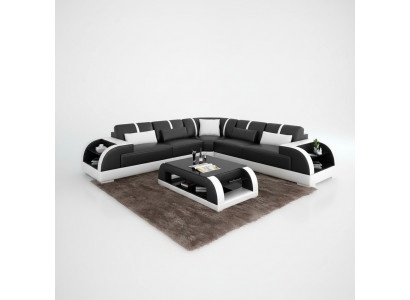 Design Modern Ecksofa Wunnzëmmer Miwwelen Eckcouch Liederpolster Canapé